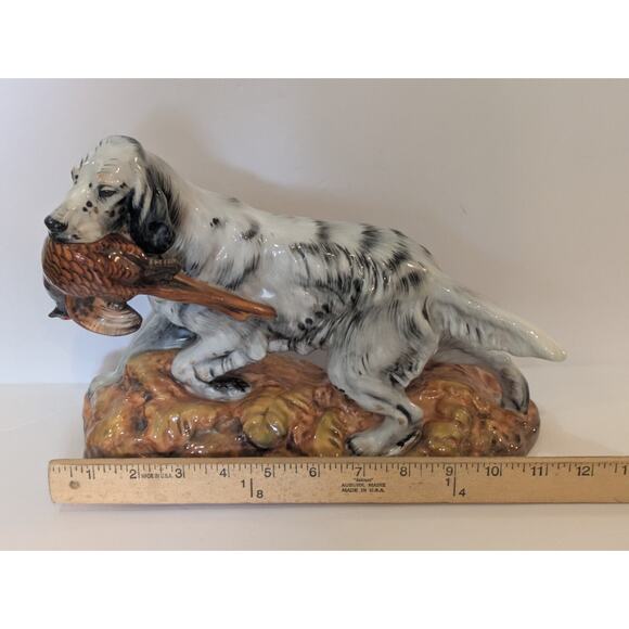 Large VTG Royal Doulton Bone China Figurine English Setter With Pheasant HN252 - Picture 7 of 8